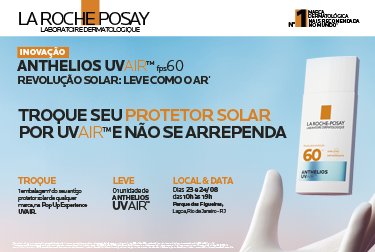 Troque seu protetor solar por UVAIR e não se arrependa.