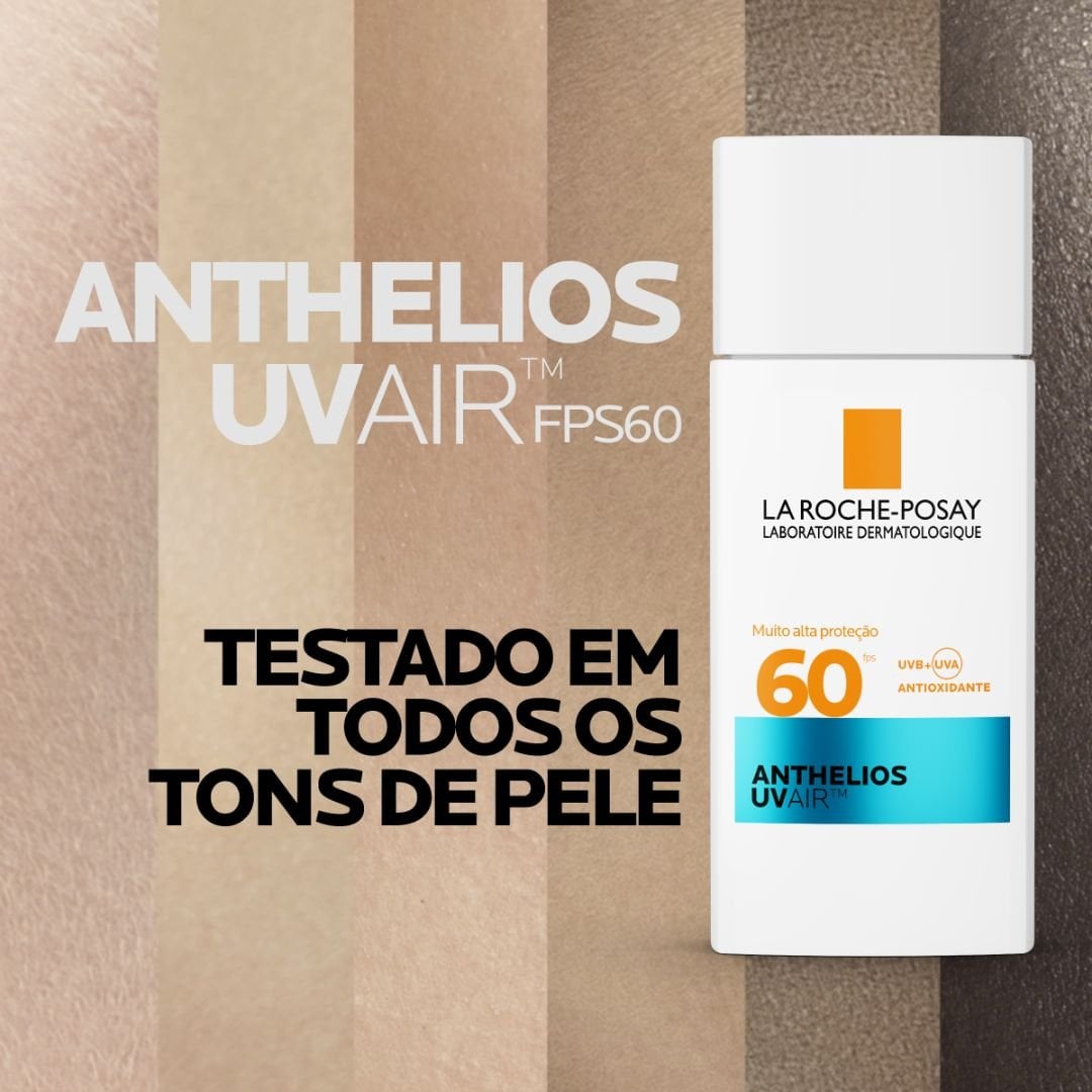 Testado em todos os tons de pele.