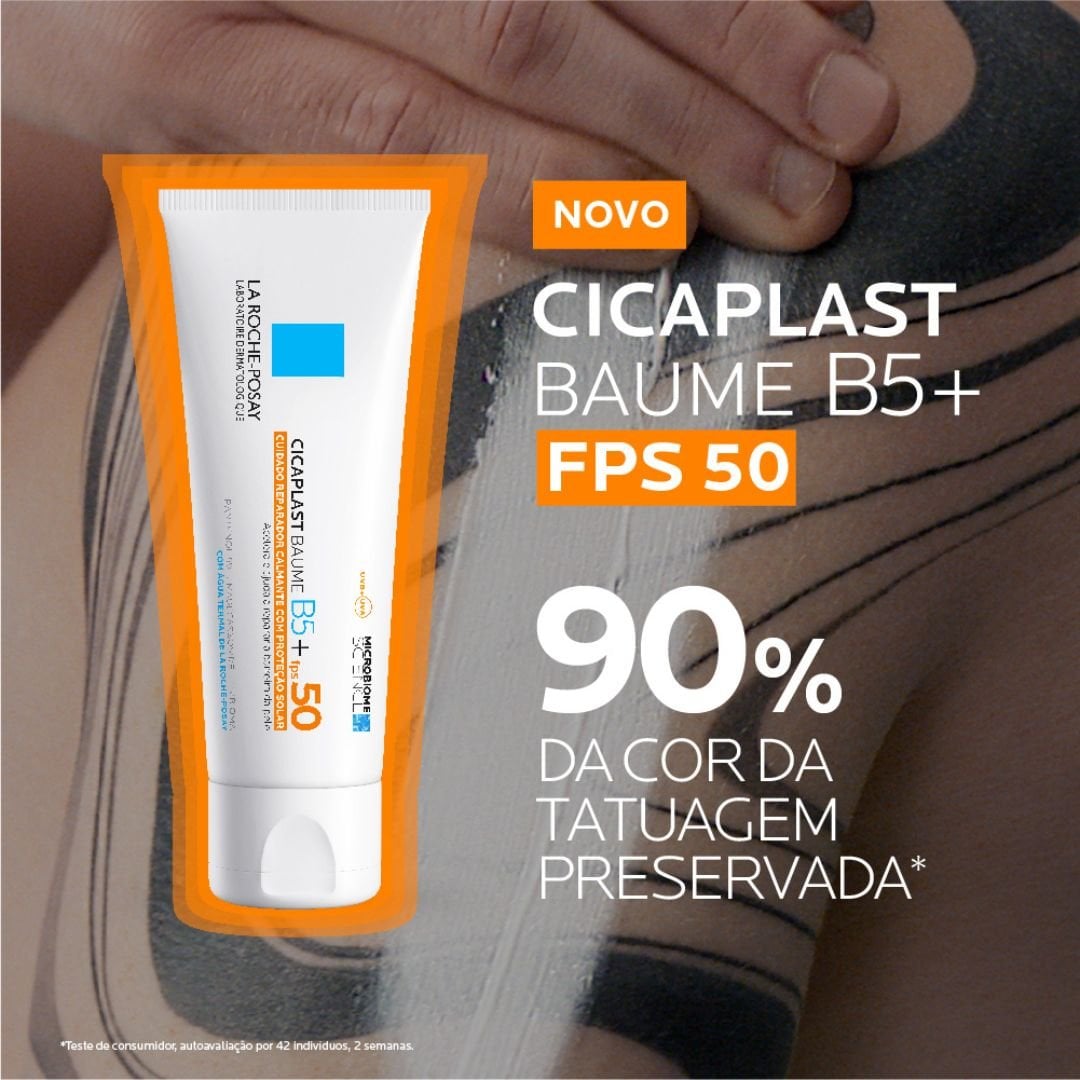 90% da cor da tatuagem preservada