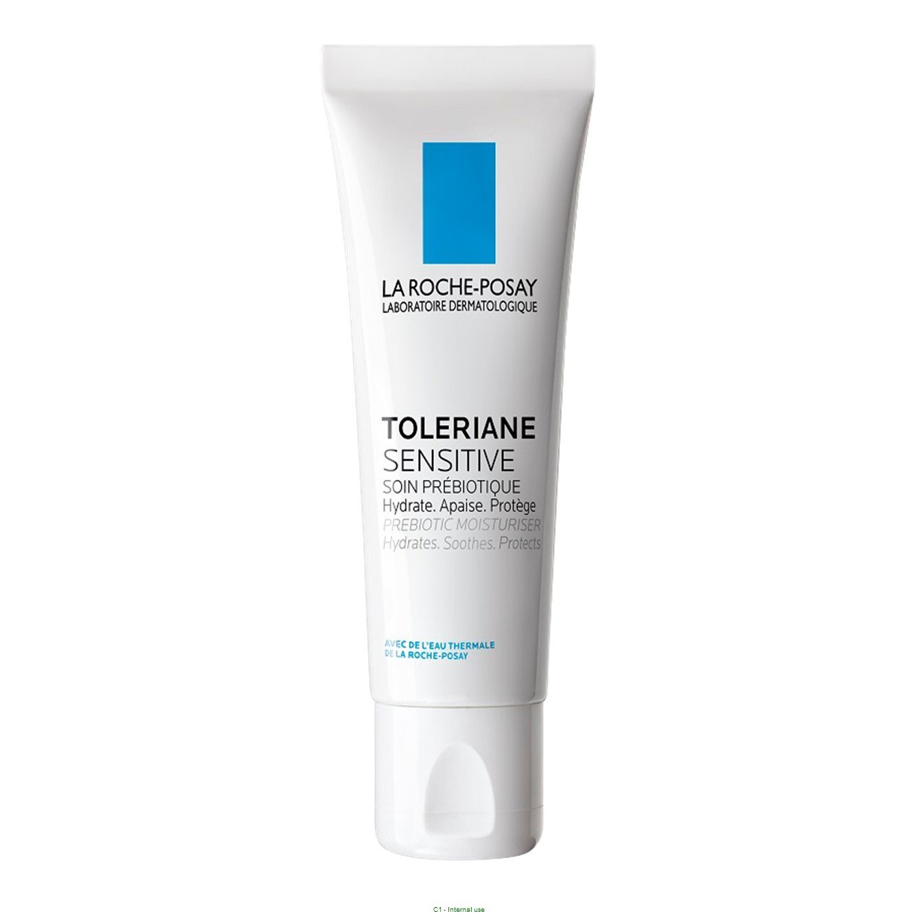 Frasco do hidratante Toleriane Sensitive da La Roche-Posay, com design clean e elegante.
